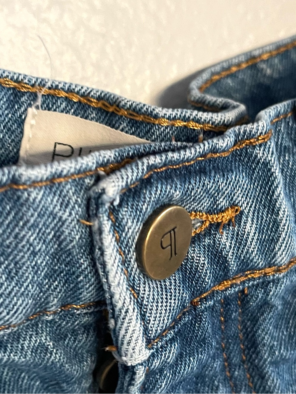 PILCRO Distressed Light Blue Denim Cutoff Shorts - Picture 3 of 7